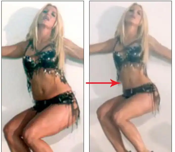 Britney dopo che passata per laffettatrice de panza  