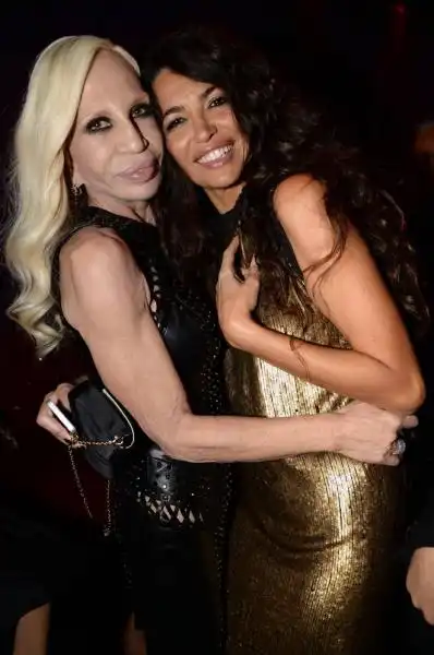 DONATELLA VERSACE CON AFEF 