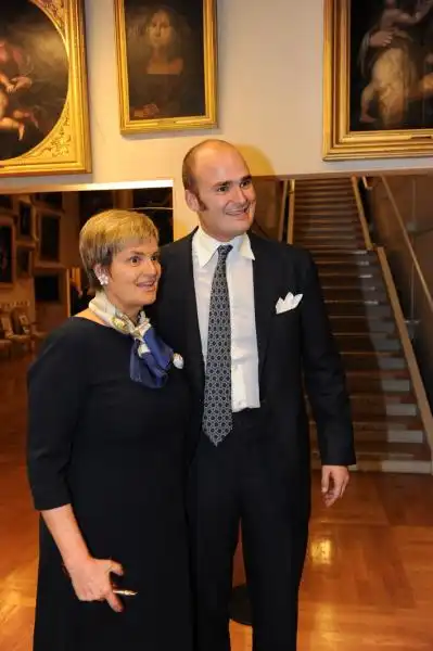 Gloria Thurn und Taxis col figlio Albert 