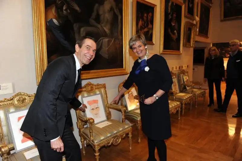 Jeff Koons e Gloria Thurn und Taxis 