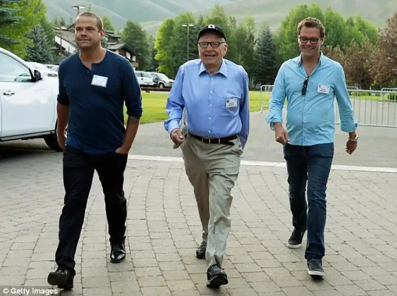 LACHLAN RUPERT E JAMES MURDOCH ALLA SUN VALLEY CONFERENCE