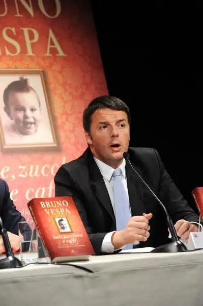 Matteo Renzi presenta il libro di Vespa 