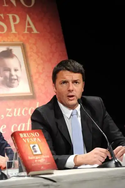 Matteo Renzi presenta il libro di Vespa 