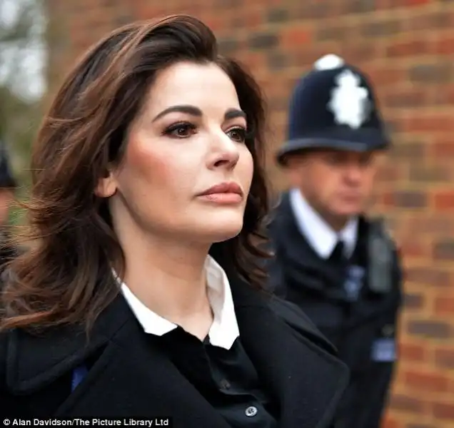 NIGELLA LAWSON ARRIVA IN TRIBUNALE 