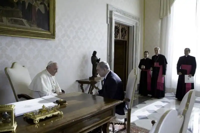 PAPA FRANCESCO A COLLOQUIO CON IL PRIMO MINISTRO NETANYAHU 