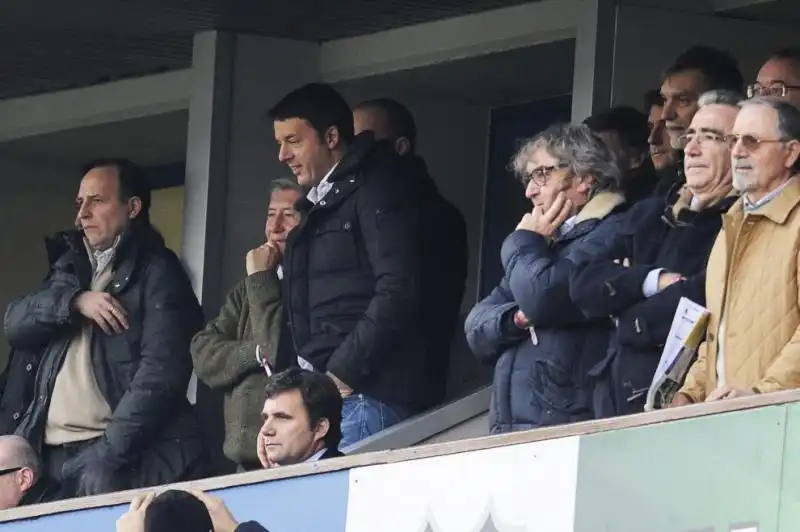 SASSUOLO FIORENTINA RENZI IN TRIBUNA 