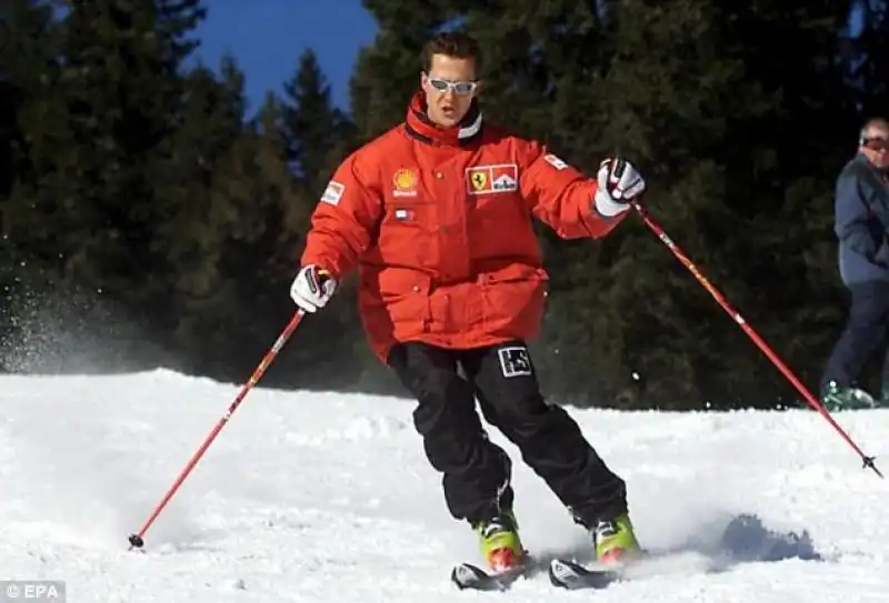 SCHUMACHER SUGLI SCI A MADONNA DI CAMPIGLIO NEL DUEMILA 