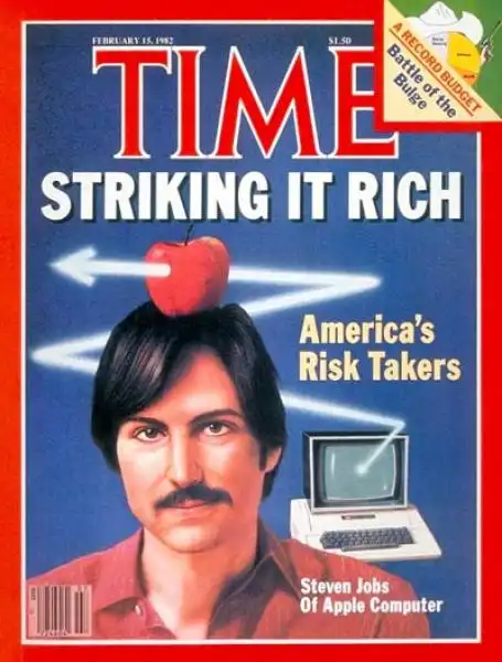 TIME COPERTINA CON STEVE STEVEN JOBS MILLENOVECENTOOTTANTADUE 