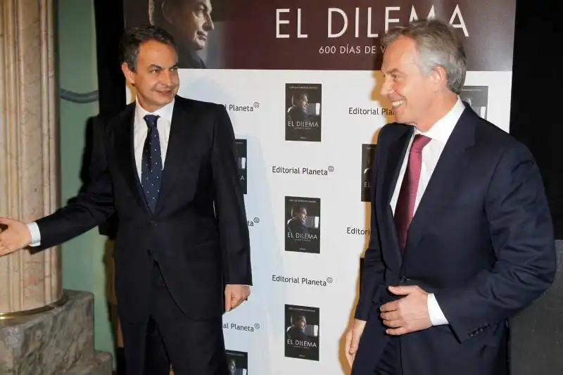 tony blair presenta il libro di luis zapatero 