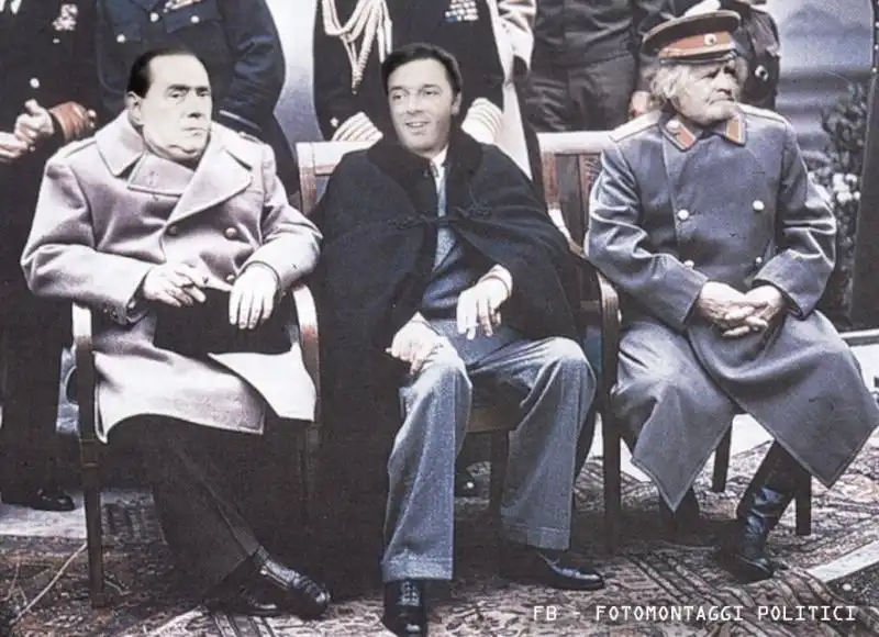 YALTA CON BERLUSCONI RENZI GRILLO 