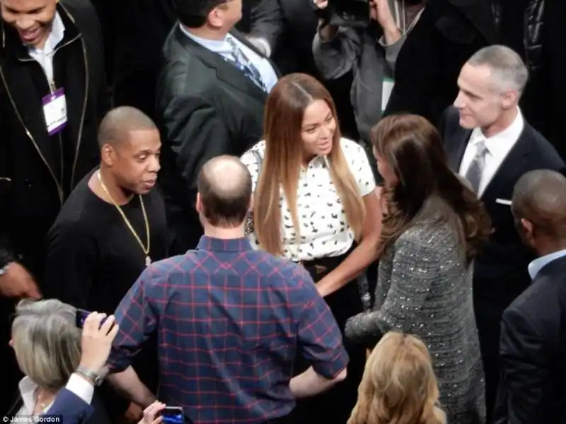 beyonce?? e jay z incontrano kate e william