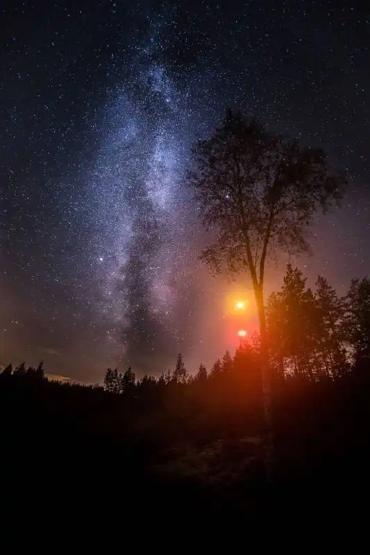 cielo stellato sud finlandia