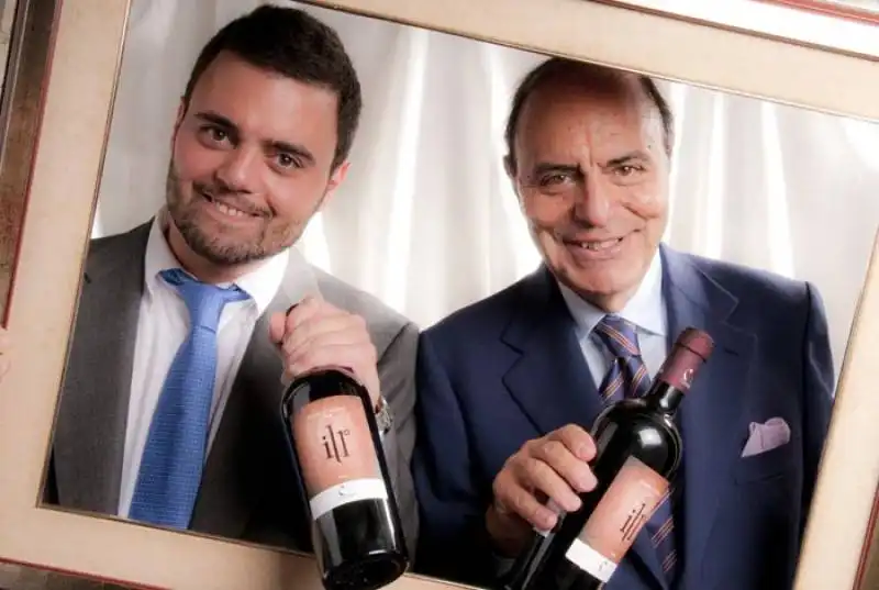 FEDERICO E BRUNO VESPA CON IL LORO VINO