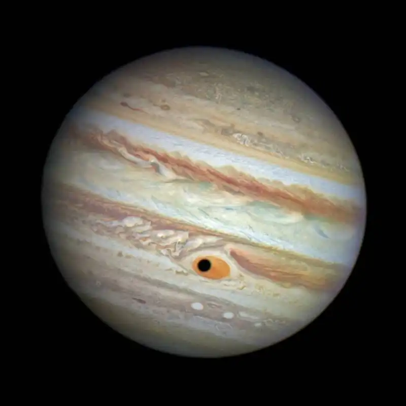 hubble fotografa giove