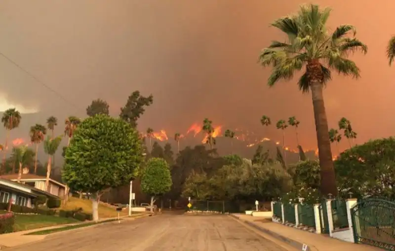 incendio nel sud della california