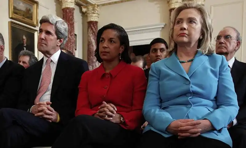 john kerry susan  rice hillary clinton