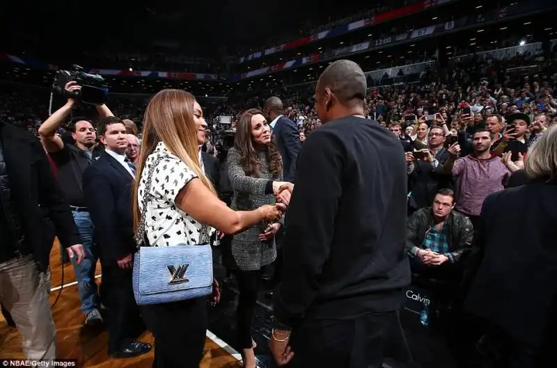 kate con beyonce e jay z