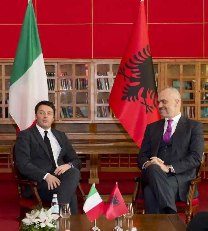 matteo renzi ed il premier albanese edi rama 1