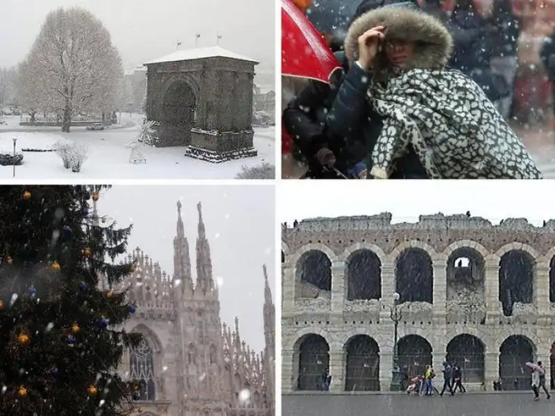 neve su aosta milano e verona