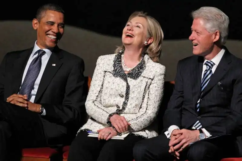 obama hillary e bill clinton