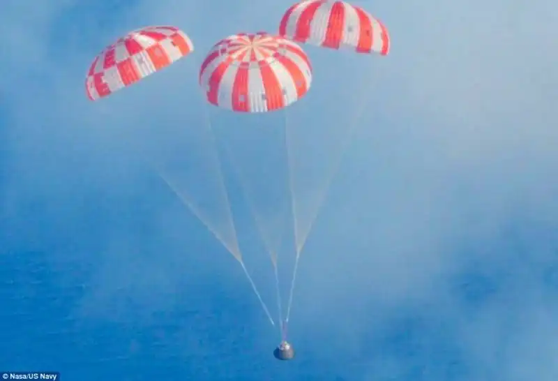 orion splashdown 7