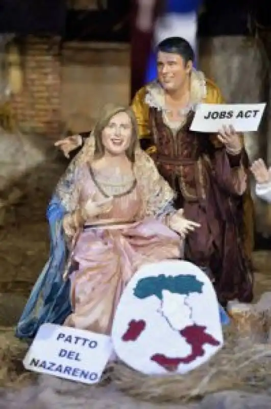 presepe renzi boschi