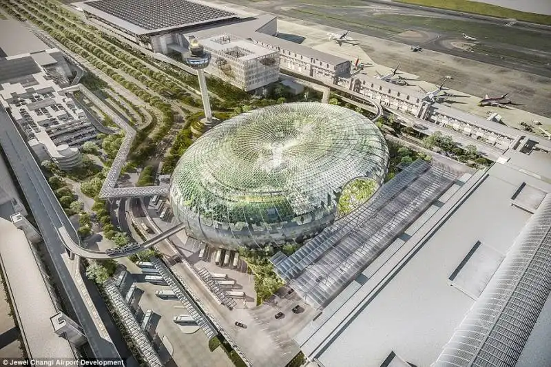 progetto jewel per l'aeroporto di singapore changi 2