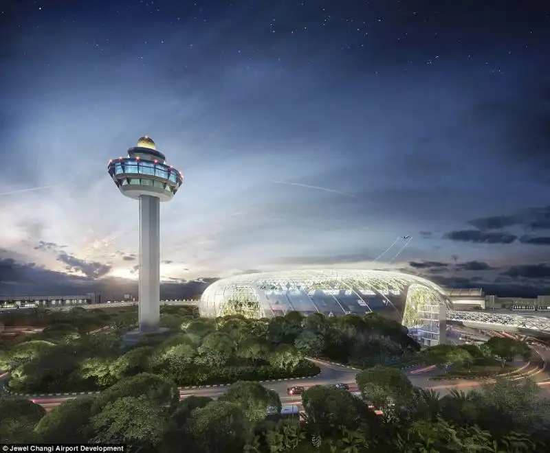 progetto jewel per l'aeroporto di singapore changi 3