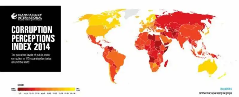 rapporto transparency 2014 sulla corruzione 