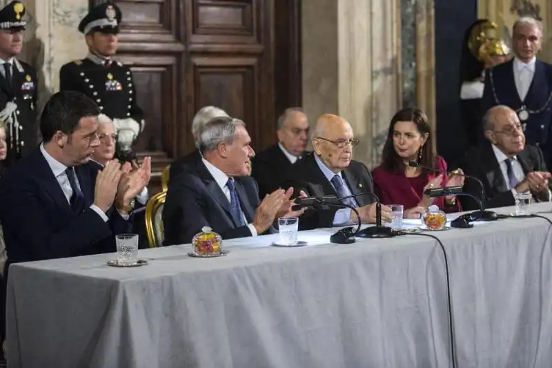 renzi grasso napolitano boldrini criscuolo