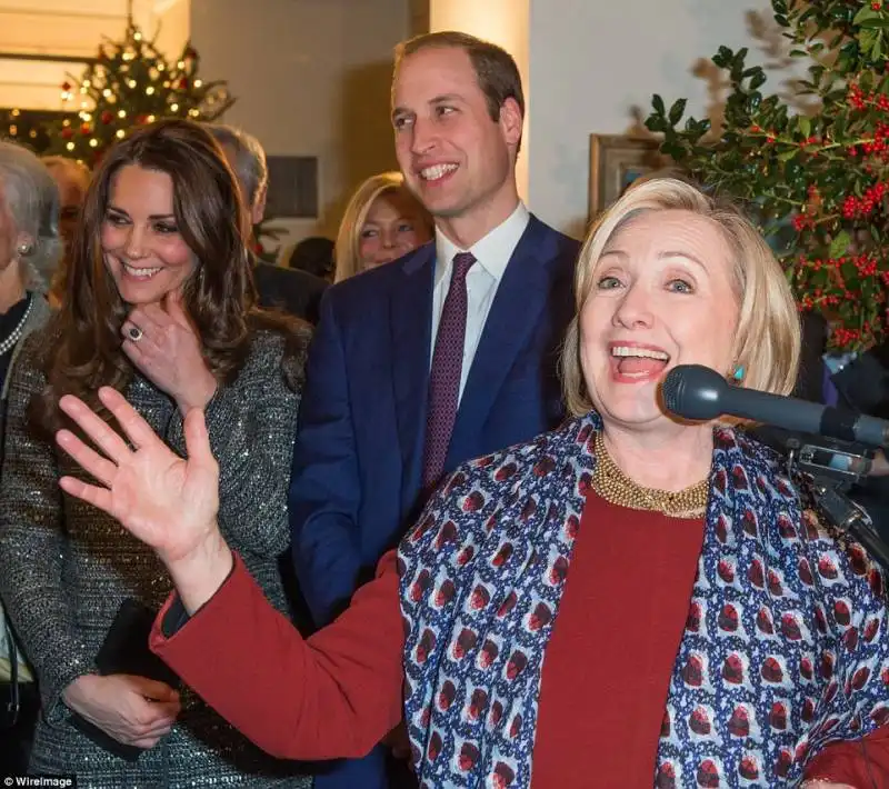 william e kate con hillary clinton