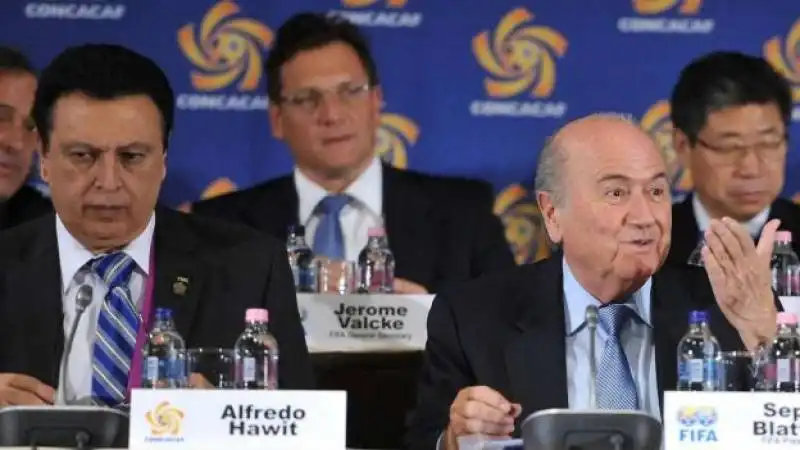 Alfredo Hawit e Sepp Blatter