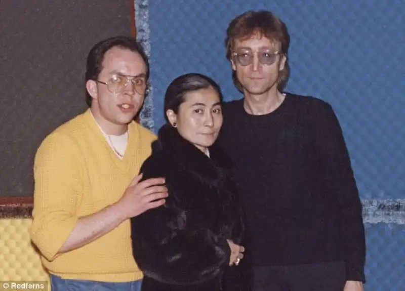 andy peebles con john lennon e yoko ono