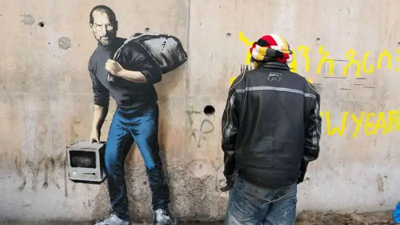 BANKSY STEVE JOBS