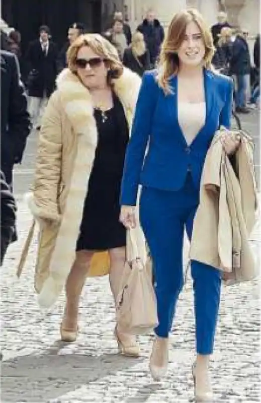 boschi con la madre stefania