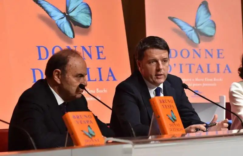 bruno vespa e matteo renzi