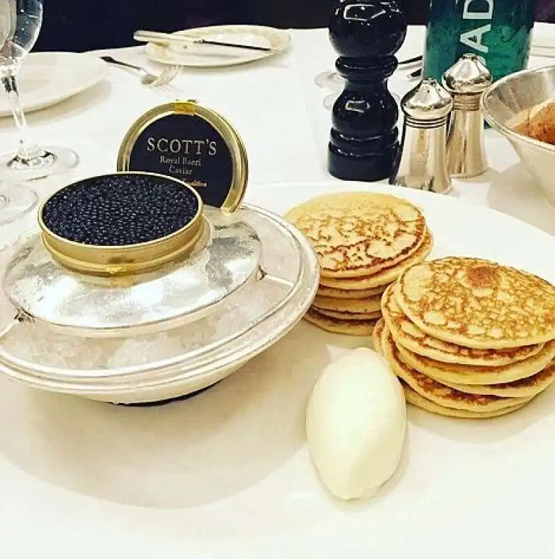 caviale al ristorante