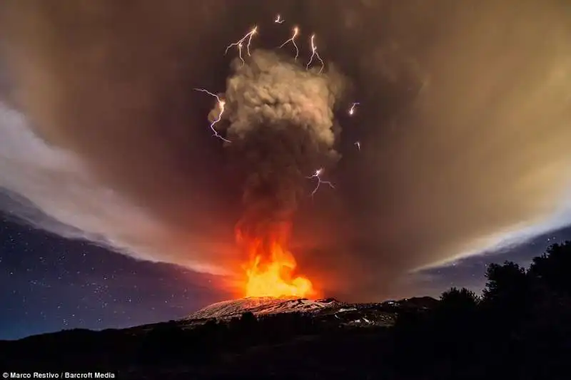 eruzione etna   3 dicembre