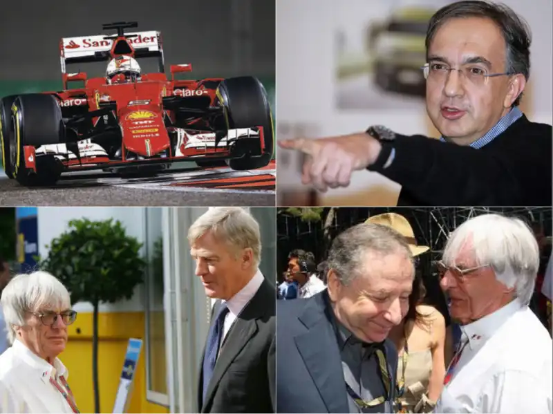 FERRARI MARCHIONNE ECCLESTONE