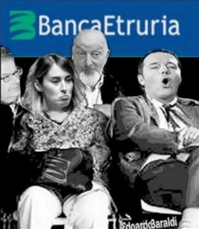 fotomontaggi maria elena boschi e banca etruria  12