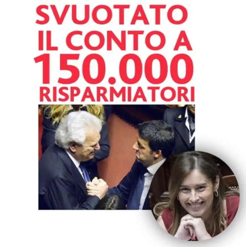 fotomontaggi maria elena boschi e banca etruria  13