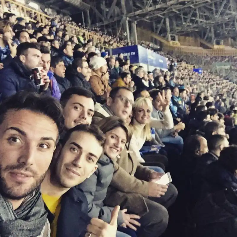 FRANCESCA PASCALE ALLO STADIO A TIFARE PER IL NAPOLI