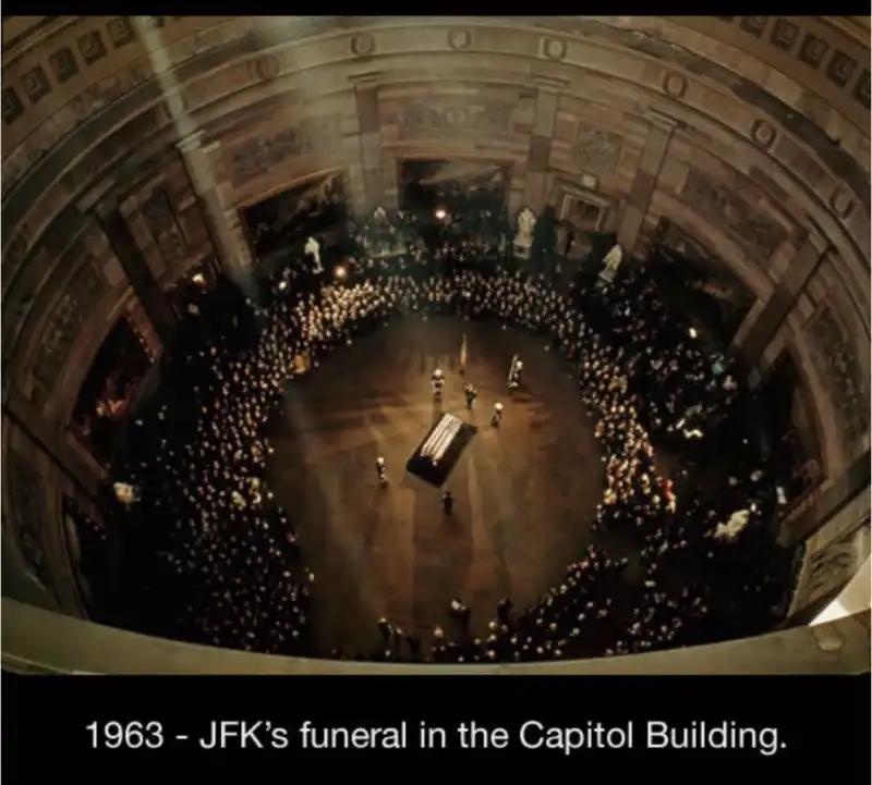 i funerali di jfk al capitol building nel 1963