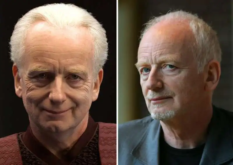 ian mcdiarmid nel 2005 e nel 2015