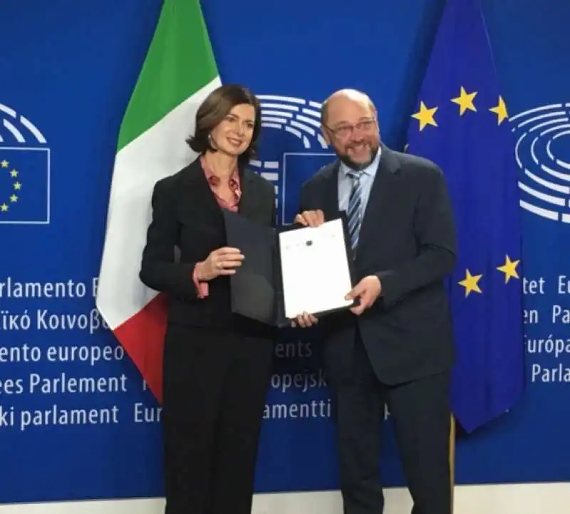 laura boldrini martin schulz  