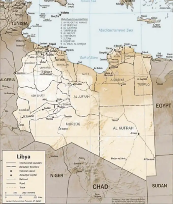 libia mappa