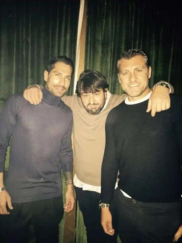 marco borriello   gino il pr del pepero   bobo vieri