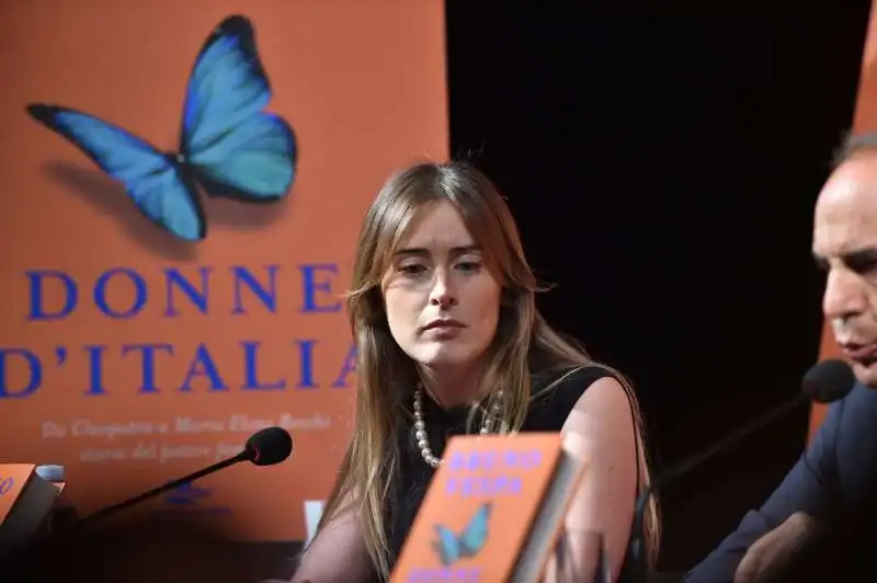 maria elena boschi intervistata da bruno vespa