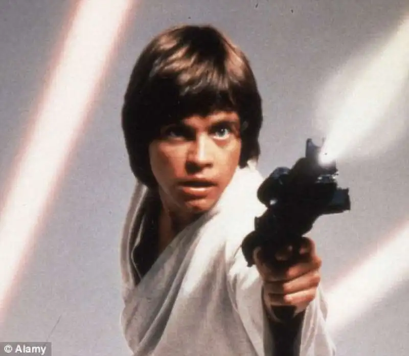 mark hamill nei panni di luke skywalker nel 1977