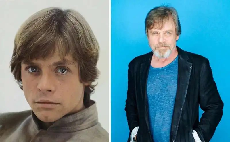 mark hamill nel 1980 e nel 2015